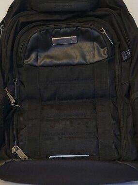 Samsonite Black Polyester Padded Laptop Backpack 15" Laptop partitions geometric